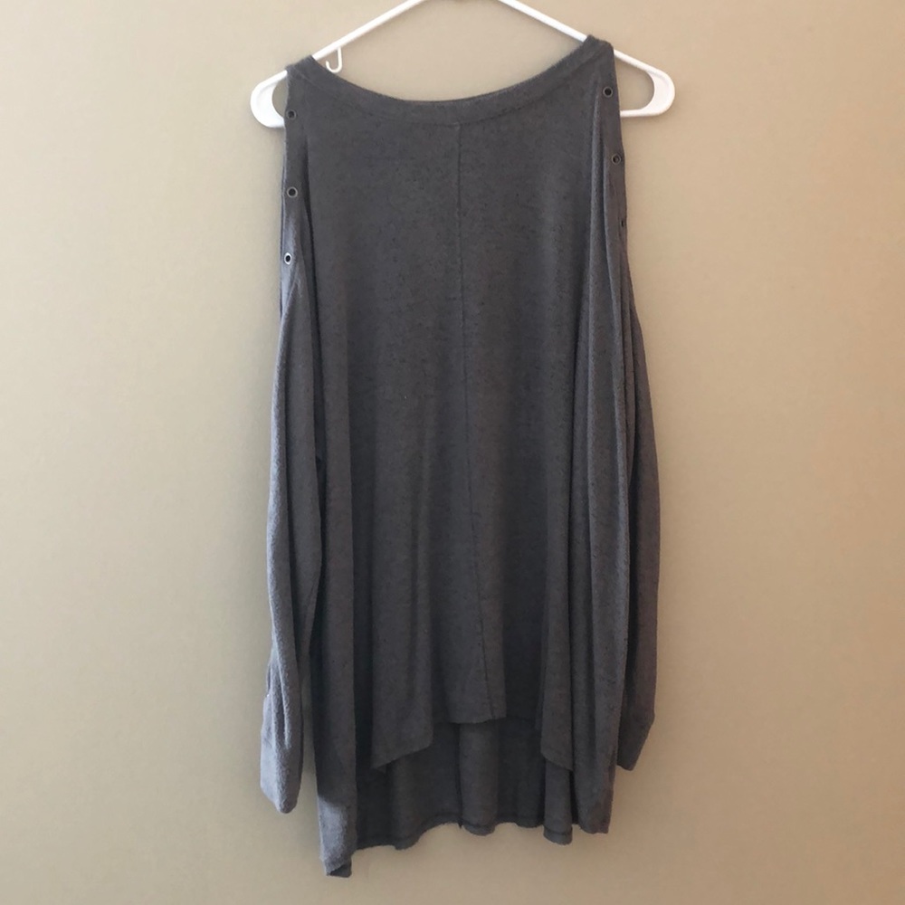 Long sleeve, off shoulder soft sweater